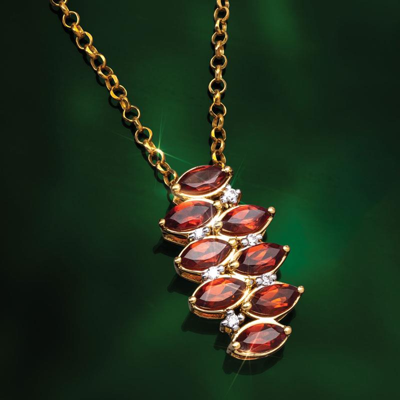 Garnet Starlet Pendant